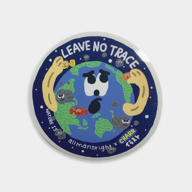 "Leave no Trace" Sticker - allmansright