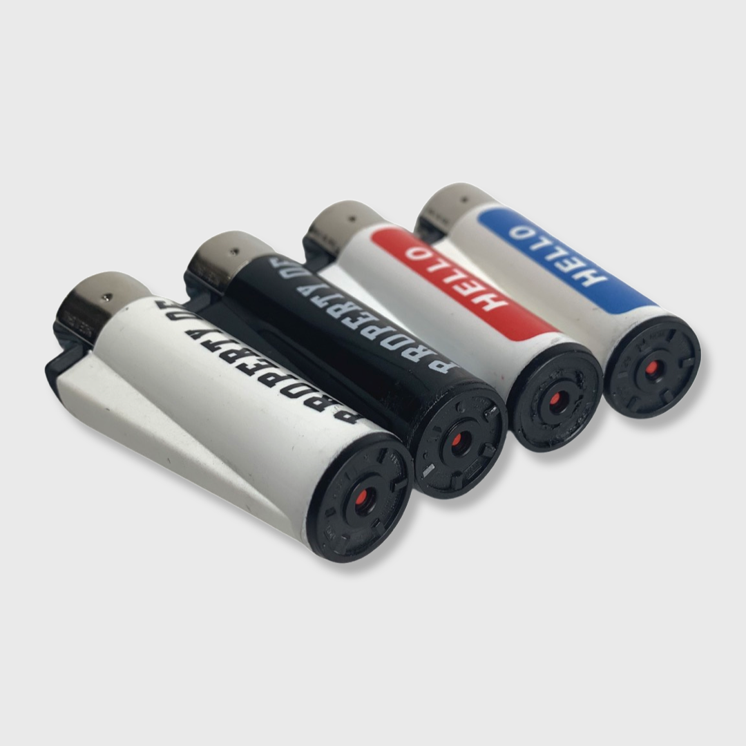 'Name Tag' Clipper Mini Refillable Lighters - allmansright