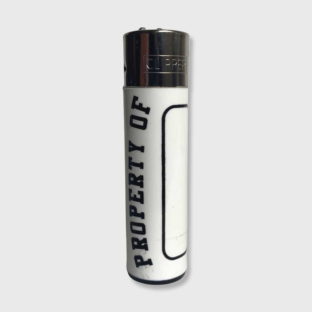 'Name Tag' Clipper Mini Refillable Lighters - allmansright