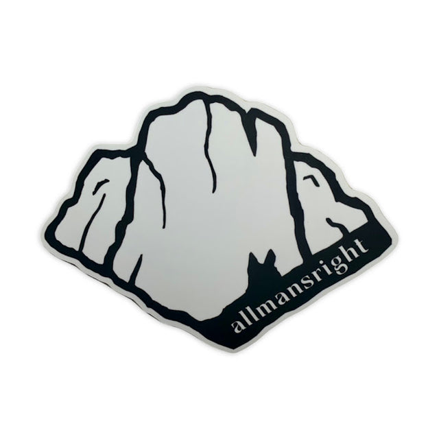 "Mountain Logo" sticker - allmansright
